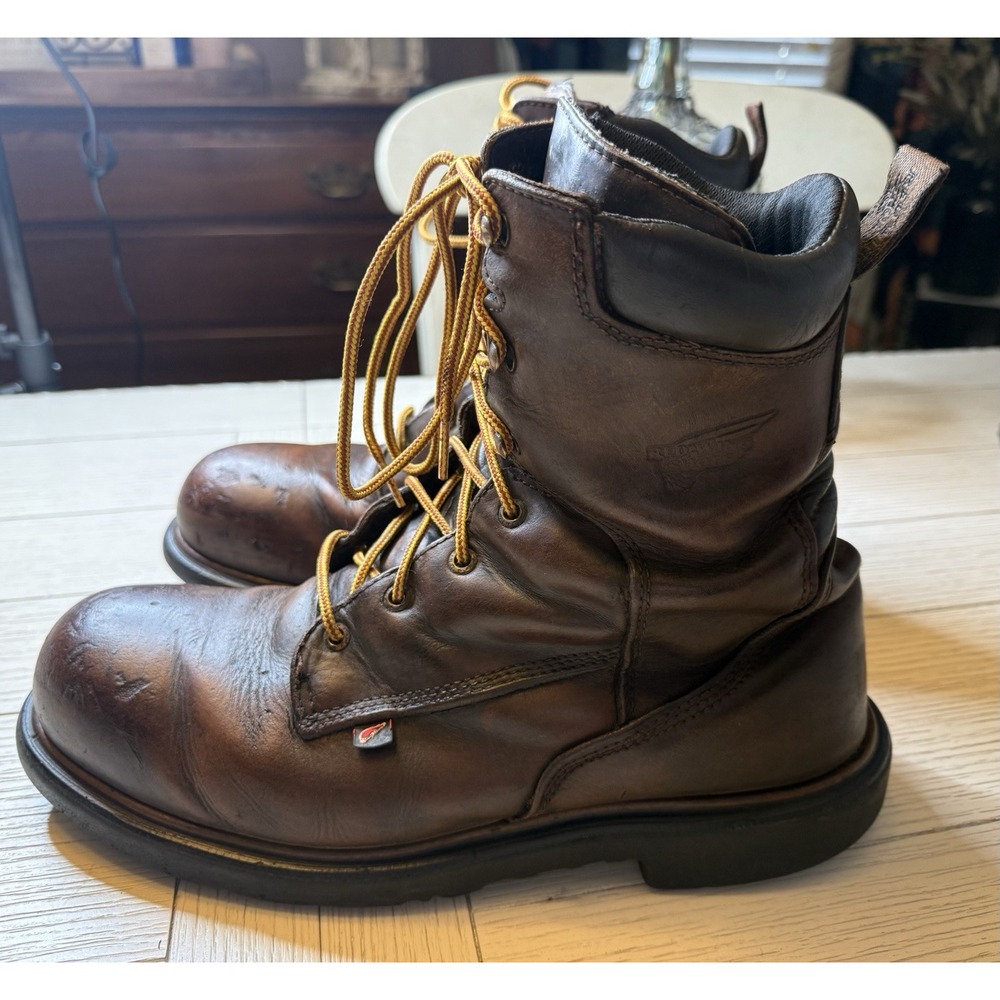 Red Wing Dynaforce Boots Men's Sz 12 D Brown Leather Waterproof Lace‎ Up 2413-11